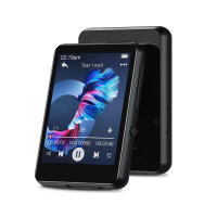2,4 Inch HiFi Bluetooth MP3 speler met ingebouwd geheugen van 32 GB, 30 uur afspeeltijd, touchscreen, draagbare digitale