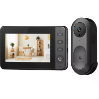 2,4G Draadloze Slimme Video Deurbel 640x480 Resolutie HD Ultra Wijdhoek Infrared Nachtzicht Twee weg Intercom Auto opnam