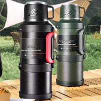 2,5L Vacuüm Thermosfles Waterfles 316 Roestvrij Staal Grote Capaciteit Houd Warm Buiten Reizen Wandelen Kamperen Reizen