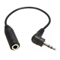 2.5Mm Male Plug To 3.5Mm Female Jack Stereo Aux Audio Trs Adapter Converter