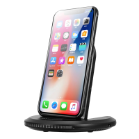 2 Coils 12w Qi Wireless Charger Fast Charging Stand Station Dock For Iphone X/8/plus Samsung S8