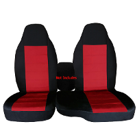 2 Delige Voorkant Auto Stoelhoezen Centrum Voor Ford Ranger 60/40 HOOGE Rugleuning 2004 2012