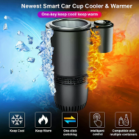 2 In 1 Auto Koeling Verhitting Beker Slim Snelle Hete Koude Beker Draagbare Auto Koude Waterbeker Houder Auto Koelkast D