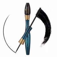 2 In 1 Black Lengthening Extension Mascara Eyeliner Eye Makeup Cosmetic
