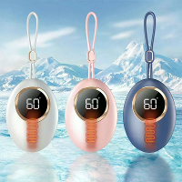 2 In 1 Draagbare Mini Handverwarmers USB Oplaadbare 2000mAh Powerbank Kachel 3 Temperatuurinstellingen Digitale Weergave