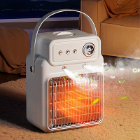 2 In 1 Mist Luchtbevochtiger Verwarming Hoogvermogen 1200W Oververhitting & Omvalbeveiliging Snelle Verwarming Slimme El