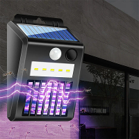 2 In 1 Solar Muggen  en Bewegingssensor LED Licht Buiten Inductie Wandlamp Elektrische Insectenvlieg Voor Achtertuin Pat