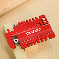 2 In 1 Zadelgeleider Caliper Zetmeter Multifunctionele Aluminiumlegering Diepte  en Spelingmeter Voor houtbewerking Rout