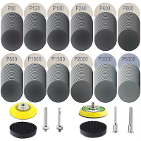 2 Inch Haak en lus Schuurpapier Gecarboniseerd Silicium 80 5000 Korrels 240 Stuks Slijpen Polijsten Kit voor Hout Metaal