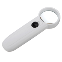 2 Led 15x Hand Hold Magnifier Magnifying Glass Loupe