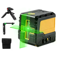 2 Lijn HILDA Groene Kruislijnlaser Klasse 100 Ft Bereik ±1/9 In Bij 33 Ft Zelfnivellerend IP54 1/4'' Bevestiging Magneti
