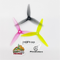 2 Paar HQProp PizzaCutters 5037 5,0x3,7 5 inch 3 blade Propeller Poly Carbonate voor RC Drone FPV Racing