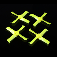 2 Pairs Furiousfpv Fleekprop 2036 4 2x3.6X4 4 Blade Propeller Cw Ccw Yellow For 1102 1103 1104 Motor