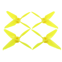 2 Pairs Furiousfpv RageProp 3054 4 3x5.4X4 Race Edition 4 blade Propeller CW CCW Yellow for RC Drone