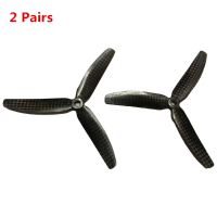 2 Pairs Gemfan 6x3 6030 Carbon Fiber 250mm Multirotor 3 Leaf Propeller Cw/ccw