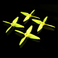 2 Pairs Rageprop 3054 4 3x5.4X4 Race Edition 4 Blade Propeller Cw Ccw Yellow