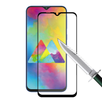 2 Pakjes Enkay 0.1Mm Soft Gehard Glas Volledige Dekking Screen Protector Voor Samsung Galaxy M20 2019