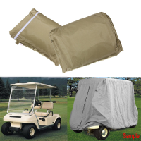 2 Passenger Cover Taupe Protect Against Rain Sun For Golf Cart Yamaha