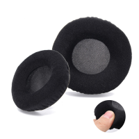 2 Pcs Black Replacement Velour Ear Pad Cushion For Jbl Synchros E50bt E50 Bt Headphone Headset