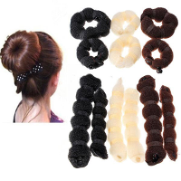 2 Pcs Hot Buns Fashion Elegant Hair Magic Style Bun Maker 3 Colors