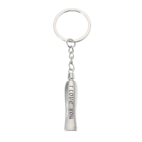 2 Pcs Zinc Alloy Toothpaste Toothbrush Shape Key Ring Key Chain Edc Gadget