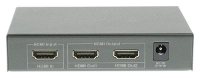 2 Poorts HDMI splitter 1x HDMI in, 2x HDMI uit geschikt voor 4K