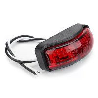 2 SMD LED Zijmarkeringslichten Klaring Lamp 12 30V 54x24mm E4 Rood/Geel/Wit voor Vrachtwagen Aanhangwagen Van