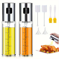 2 Stukken Kookolie Sprayfles Olijfolie Keuken Olie Sprayfles Draagbare Keuken Dispenser voor Airfryer Bakken Salade Gril