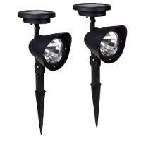 2 Stuks 4LED Spotlight Tuin Solar Spotlight 600mAh Lithium Batterij Buiten Solar Power Lamp met Automatische Aan uit Sen