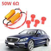 2 Stuks 50W 6Ω Auto LED Canbus Lastweerstanden Automatische Richtingaanwijzer Flitslicht Kentekenplaat Lamp Weerstand De