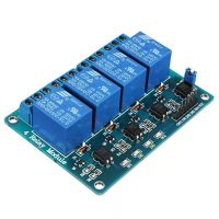 2 Stuks 5V 4 kanaals relaismodule voor PIC ARM DSP AVR MSP430 Blue Geekcreit voor Arduino   Producten die werken met off