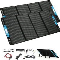 2 Stuks Astrolux® FSP200 18V 200W opvouwbaar zonnepaneel draagbare zonnebatterijlader USB DC multi output voor krachtsta