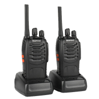 2 Stuks Baofeng Walkie Talkie BF 88E PMR 0.5W 16CH UHF 446.00625 446.19375MHz 12.5KHz Kanaalscheiding met oplader