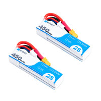 2 Stuks BETAFPV 7.4V 450mAh 45C 2S LiPo batterij XT30 Plug voor Metro85 Metro85 HD Beta75X Whoop RC FPV Racing Drone
