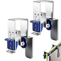 2 Stuks Duw om te open ladefront installatie klemmen Snelle positionering Drukvergrendeling Dikke roestvrijstalen houtbe