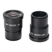 2 Stuks HAYEAR Microscoop Lens 10X Vergroting 20/22mm Gezichtsveld Laboratorium Stereo Microscoop Lens 30mm Interface Ho