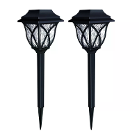 2 Stuks LED Zonne tuinlampen Buiten Waterproof Tuin Decoratie Lamp Voor Oprit Pad Villa Tuin Oprit