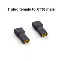 2 Stuks RC XT60 Male naar Deans Plug Female T Connectof Adapter voof afstandsbediening voertuigen en speelgoed