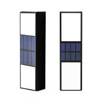 2 Stuks Solar Buiten Courtyard Wandlampen Automatische Sensor Waterdicht Tuin Villa LED Licht Zonnepaneel Nachtverlichti