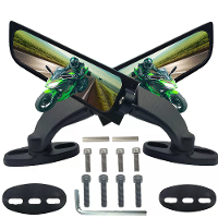 2 Stuks universele motor achteruitkijkspiegels windafleiders vleugel voor KAWASAKI Ninja 300 2013 2020 voor SUZUKI GSXR6
