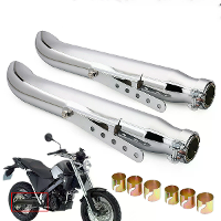 2 Stuks Universele Motor Uitlaatpijp