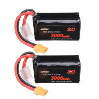 2 Stuks URUAV VTC6 18650 4S 14.8V 3000mAh 15/30C 4S1P LR Li ion LionPack Batterij XT60 Plug voor GEPRC Crocodile Baby 4