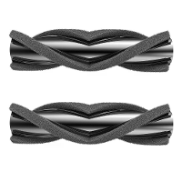 2 Stuks V vormige rolborstels ter vervanging voor Proscenic P12 draadloze stofzuiger
