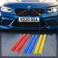 2 Stuks Voorste Grille Trim Strip Covers Frame Stickers Aangepaste Decoratieve Strips Voor BMW 1 2 3 Serie F20 F21 F22 F