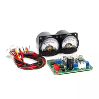 2 Stuks VU meter + 1 stuks driverbord met warme achtergrondverlichting analoge VU paneelmeter opname