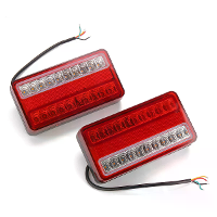 2 Stuks Waterdichte auto 20 LED Achterlichten Achterlichten Paar Boot Trailer 12V Achterdelen Voor Trailer Truck Auto Li