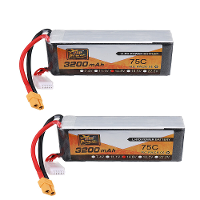 2 Stuks ZOP Power 14.8V 3200mAh 75C 4S Lipo Batterij XT60 Plug voor RC Vliegtuig