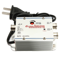 2 Way Tv Vcr Signal Booster Cable Antenna Broadband Amp Amplifier