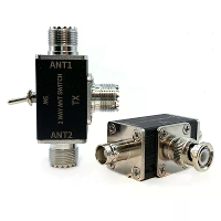 2 Weg Handmatige Coaxiale Antenne Switch Adapter Converter voor Radio Antenne 1 Invoer & 2 Uitgangen Toggle Switch met U