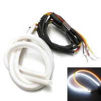 2 X 45cm White Amber Switchback Headlight Led Strip Drl 12v